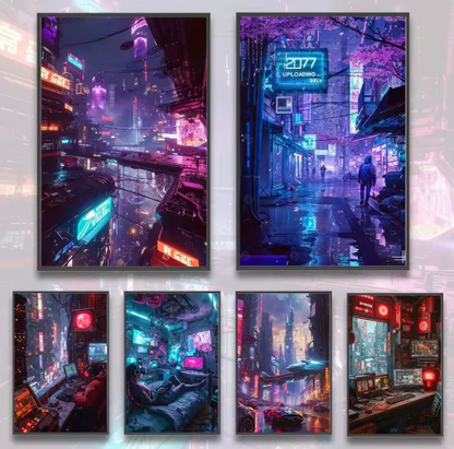Cyberpunk City Posters