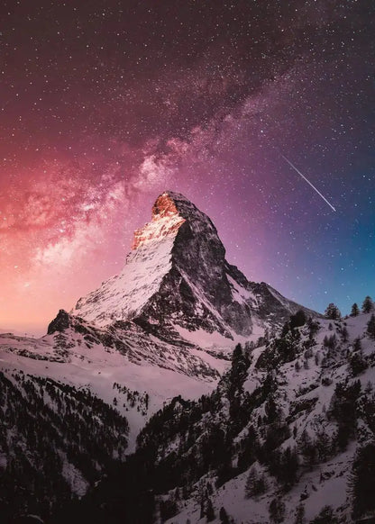 Matterhorn Everest Sunrise Mountain Landscape Posters and Prints Canvas Painting Wall Art Picture for Living Room Home Decor